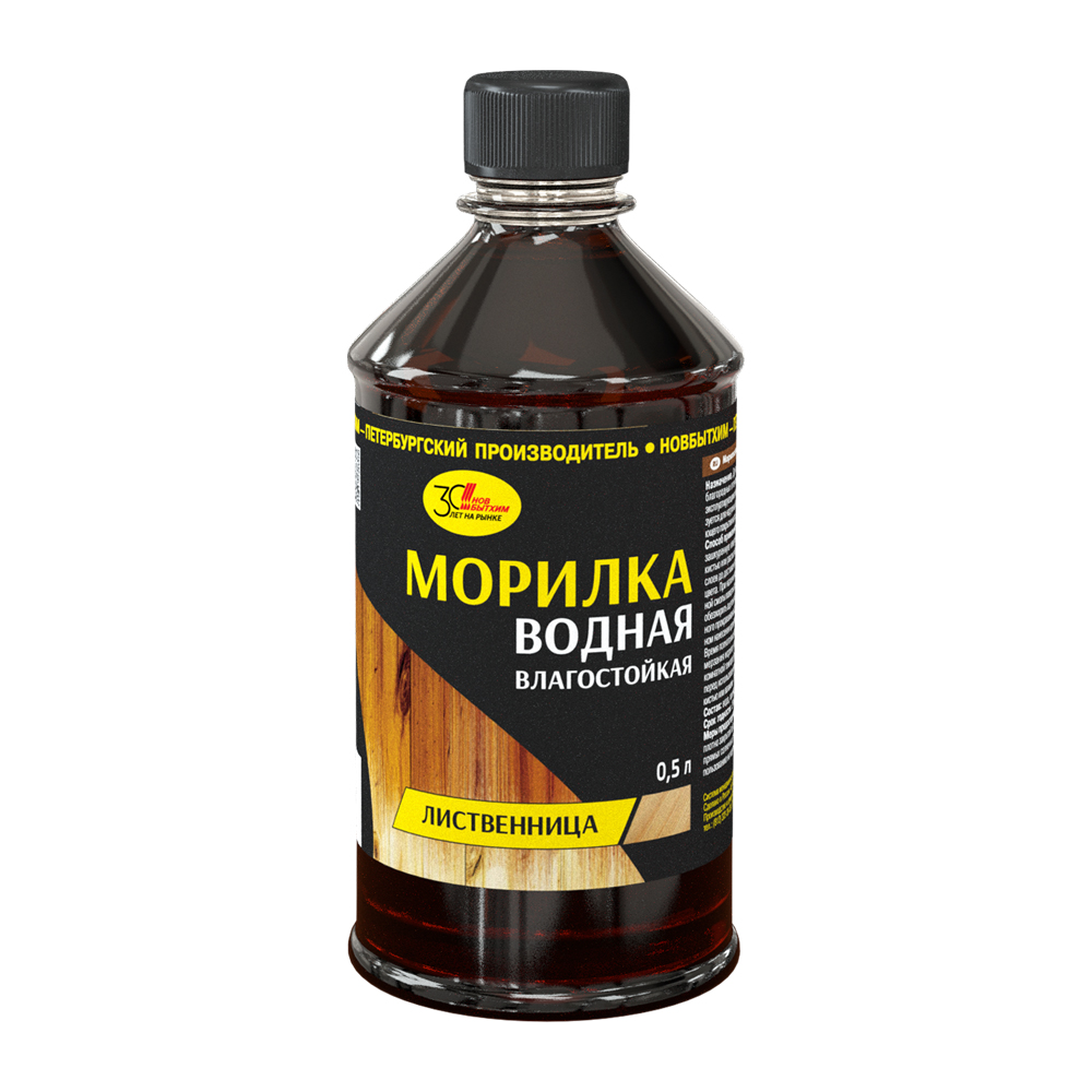 Морилка водная Новбытхим лиственница 0,5 л