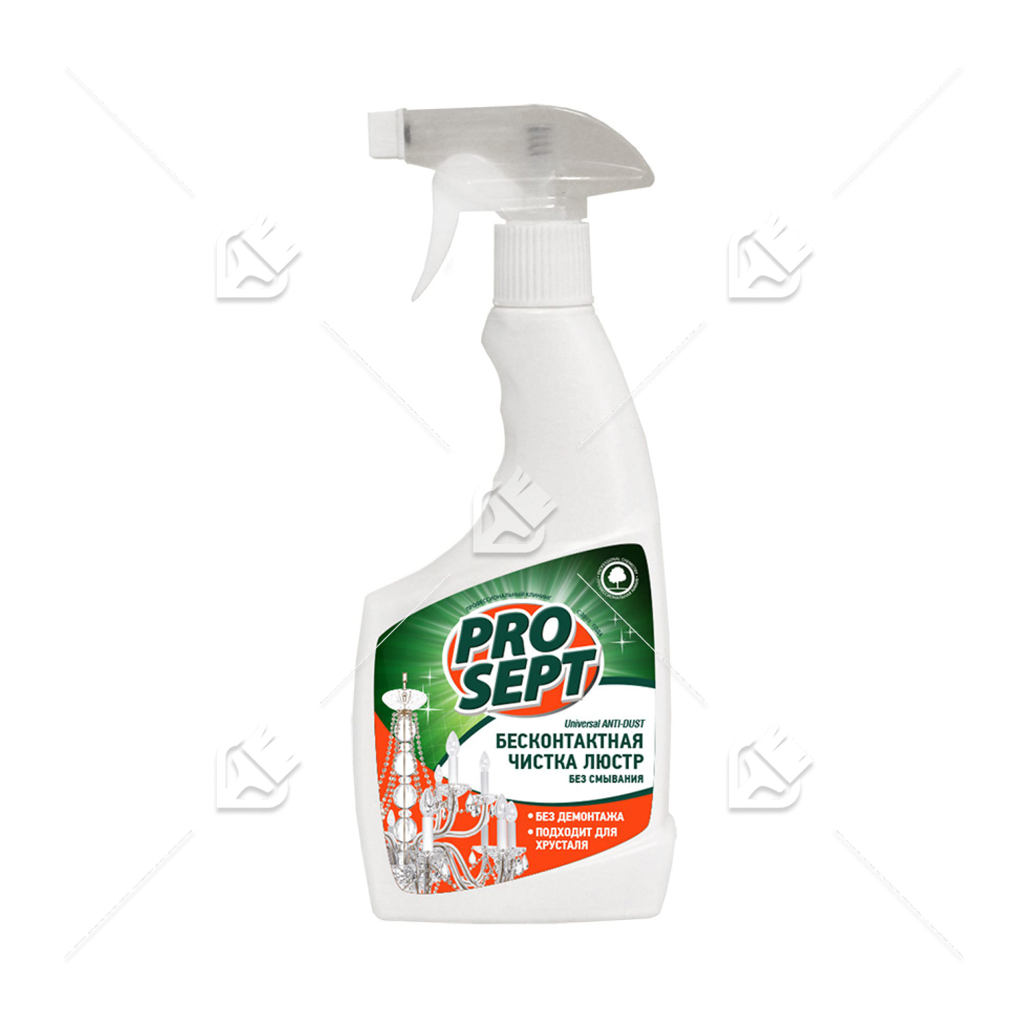 Средство для бесконтактной чистки люстр Prosept Universal ANTI-DUST спрей 0,5 л. 