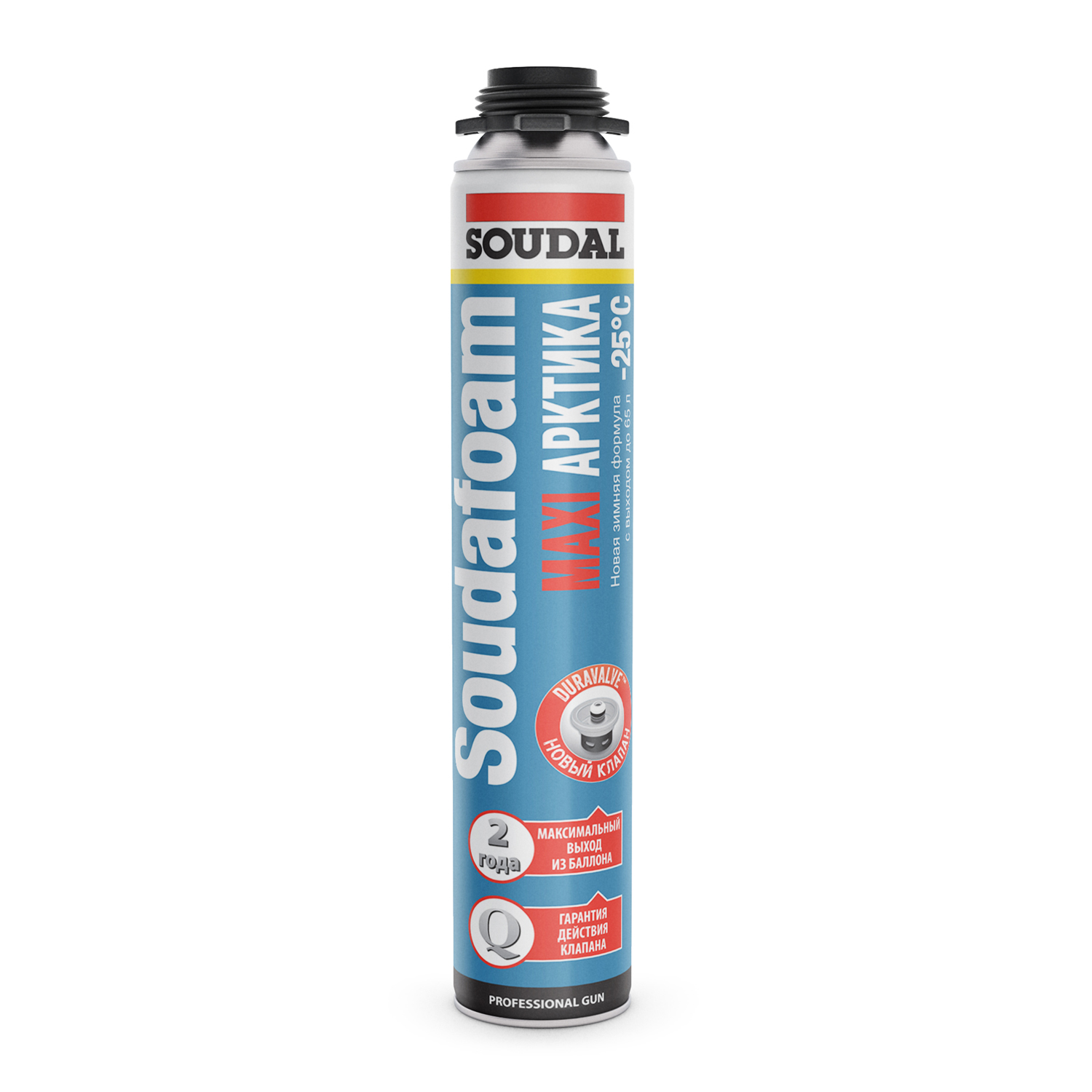 Пена профессиональная Soudal Soudafoam Maxi Арктика зимняя 870 мл