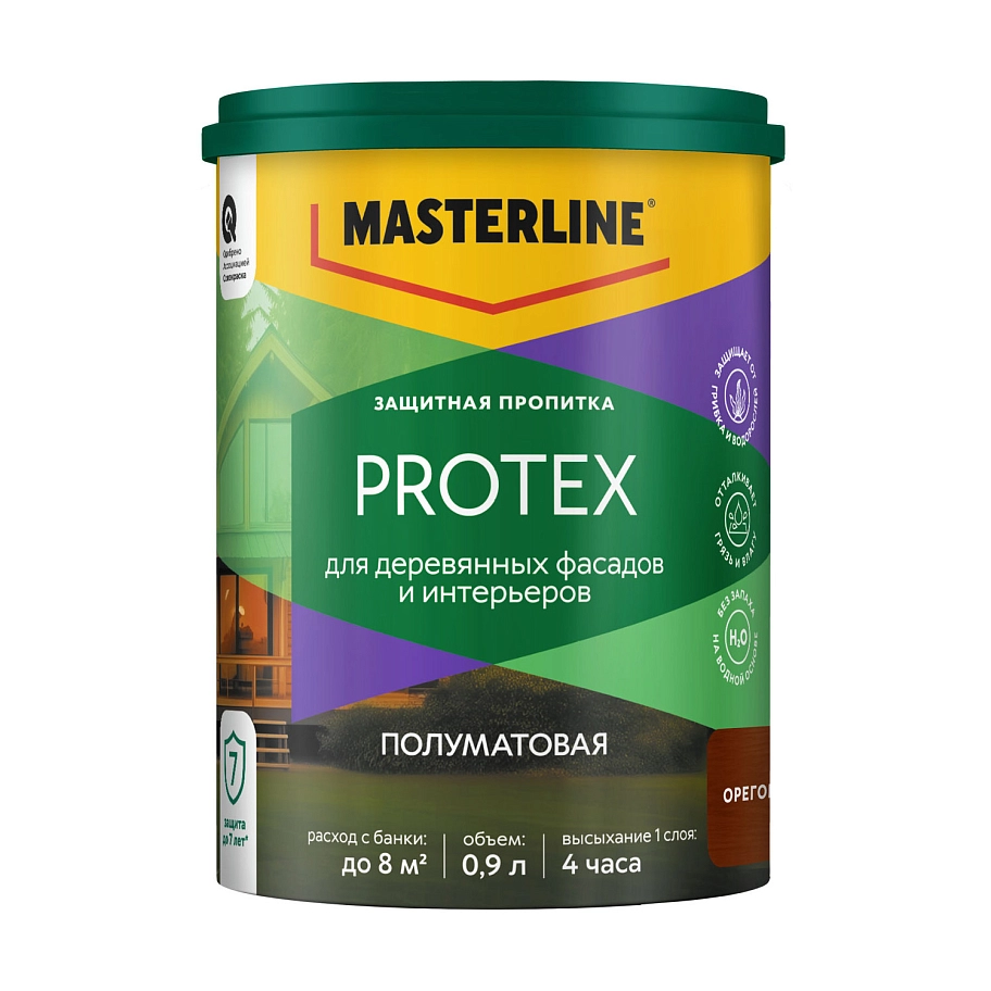 Защитная пропитка Masterline Protex Орегон 0,9л