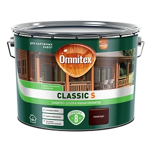 Защитно-декоративная пропитка Omnitex Classic S Палисандр 9л
