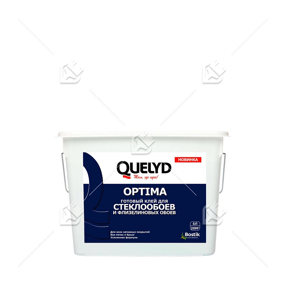 Клей для стеклообоев и флизелиновых обоев Quelyd Optima 5 кг