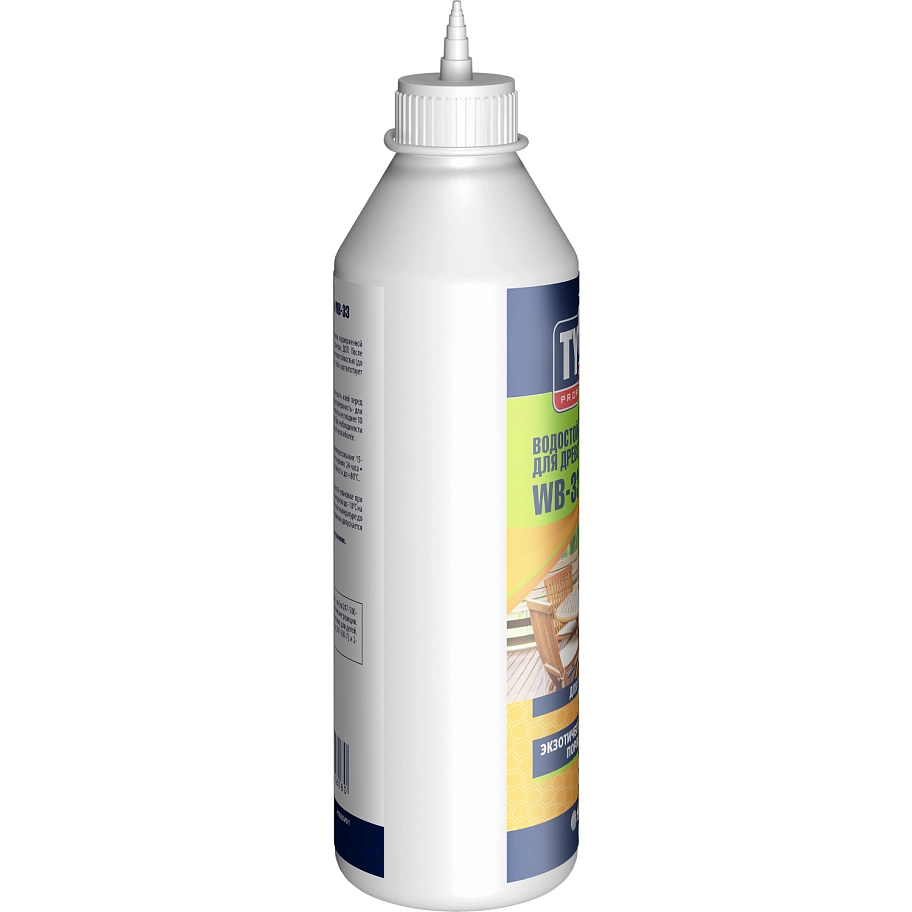 Клей ПВА D3 для древесины Tytan Professional WB-33 прозрачный 750 мл