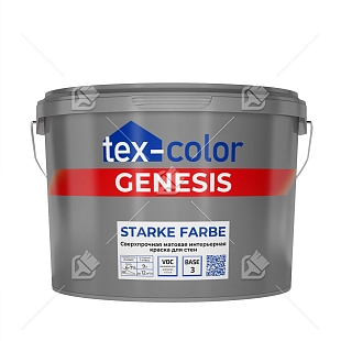 "Tex-Сolor" ВД краска Genesis Starke Farbe  база3  9л