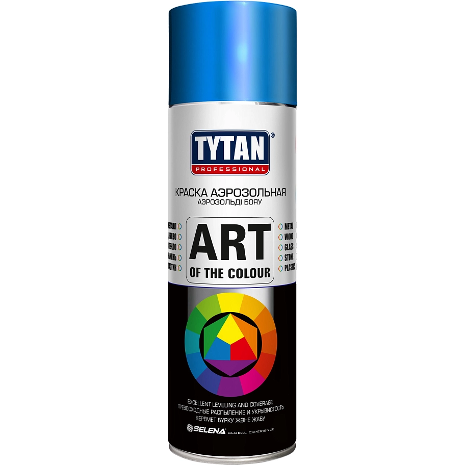 Краска универсальная аэрозольная акриловая Tytan Professional Art of the colour RAL 5010 синяя 400 мл